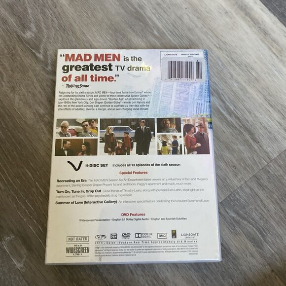 Mad Men Season 6 DVD Target Exclusive – Factory Sealed – Bonus Disc “1960s Celeb - Picture 3 of 6
